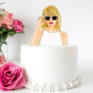 Taylor Swift Large Pre-cut Edible Wafer Card Topper