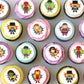Superheroes Pre-cut Mini Edible Cupcake or Cookie Toppers