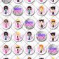 Disco Dance Fever Pre-cut Mini Edible Cupcake or Cookie Toppers