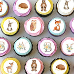 Woodland Animals Pre-cut Mini Edible Cupcake or Cookie Toppers
