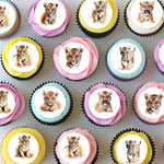 Tiger Cub Jungle Animal Pre-cut Mini Edible Cupcake or Cookie Toppers