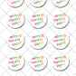 Happy Teacher Day Pre-cut Edible Cupcake or Cookie Toppers