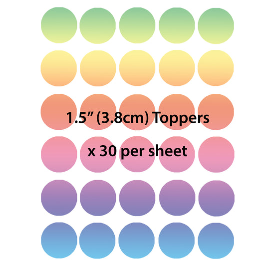 1.5" Pre-cut Custom Edible Cupcake or Cookie Toppers