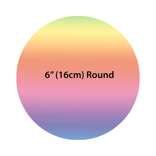 6" Round Pre-cut Custom Edible Icing Image Cake Topper