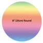 8" Round Pre-cut Custom Edible Icing Image Cake Topper