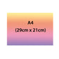 A4 Rectangle Custom Edible Icing Image Cake Topper