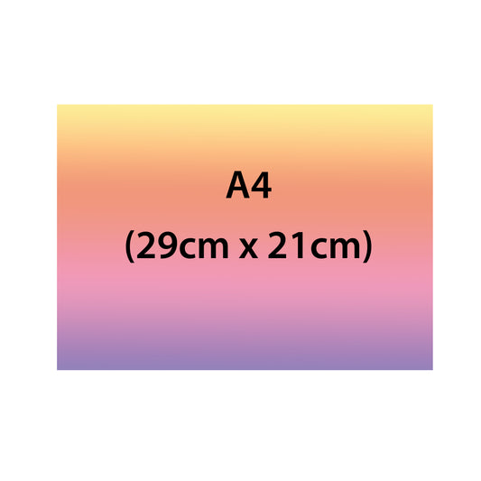 A4 Rectangle Custom Edible Icing Image Cake Topper