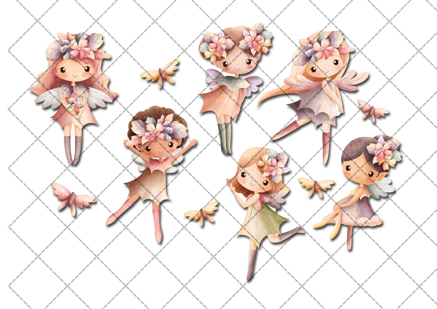 Fairy & Butterfly Edible Icing Characters