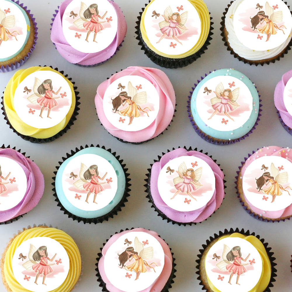 Fairies Fairy Mini Edible Cupcake or Cookie Toppers