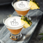 Middle Finger Cheeky Rude Edible Cocktail Drink Toppers