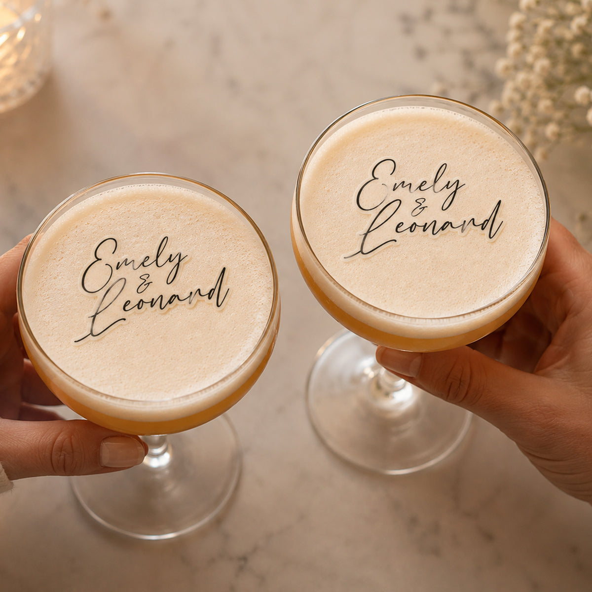 Custom Names Cutout Edible Cocktail Drink Toppers – Deezee Designs