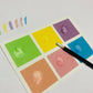 Paint Your Own PYO Edible Pastel Palettes for Cookies - Sheet of 10 Uncut