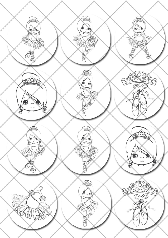 Ballerina Dance Pre-cut PYO Cookie Toppers