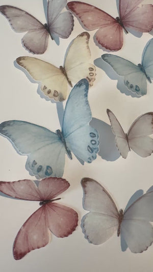 
            
                Load and play video in Gallery viewer, Multicoloured Pre-cut Edible Wafer Butterflies
            
        