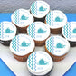 Baby Shower Edible Cupcake Toppers