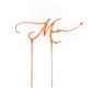 Mum Rose Gold Metal Cake Topper