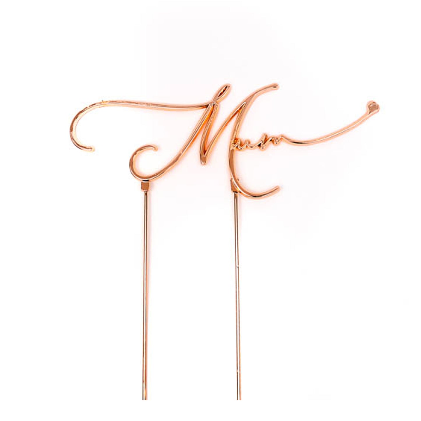 Mum Rose Gold Metal Cake Topper