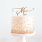 Mum Rose Gold Metal Cake Topper