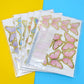 Blue & Gold Cardstock Butterflies - Set of 10