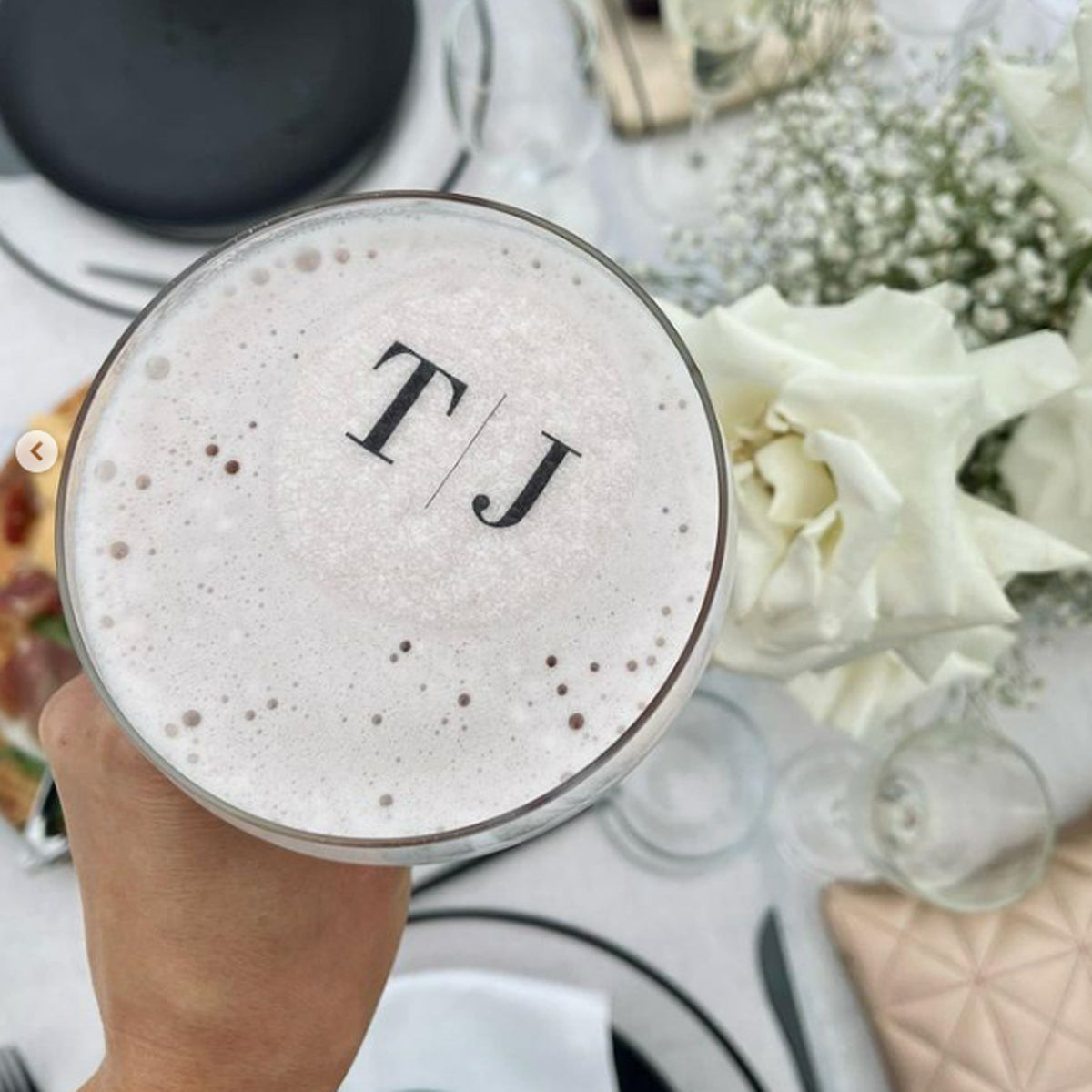 Wedding Initials Monogram Edible Cocktail Drink Toppers in Mandurah ...