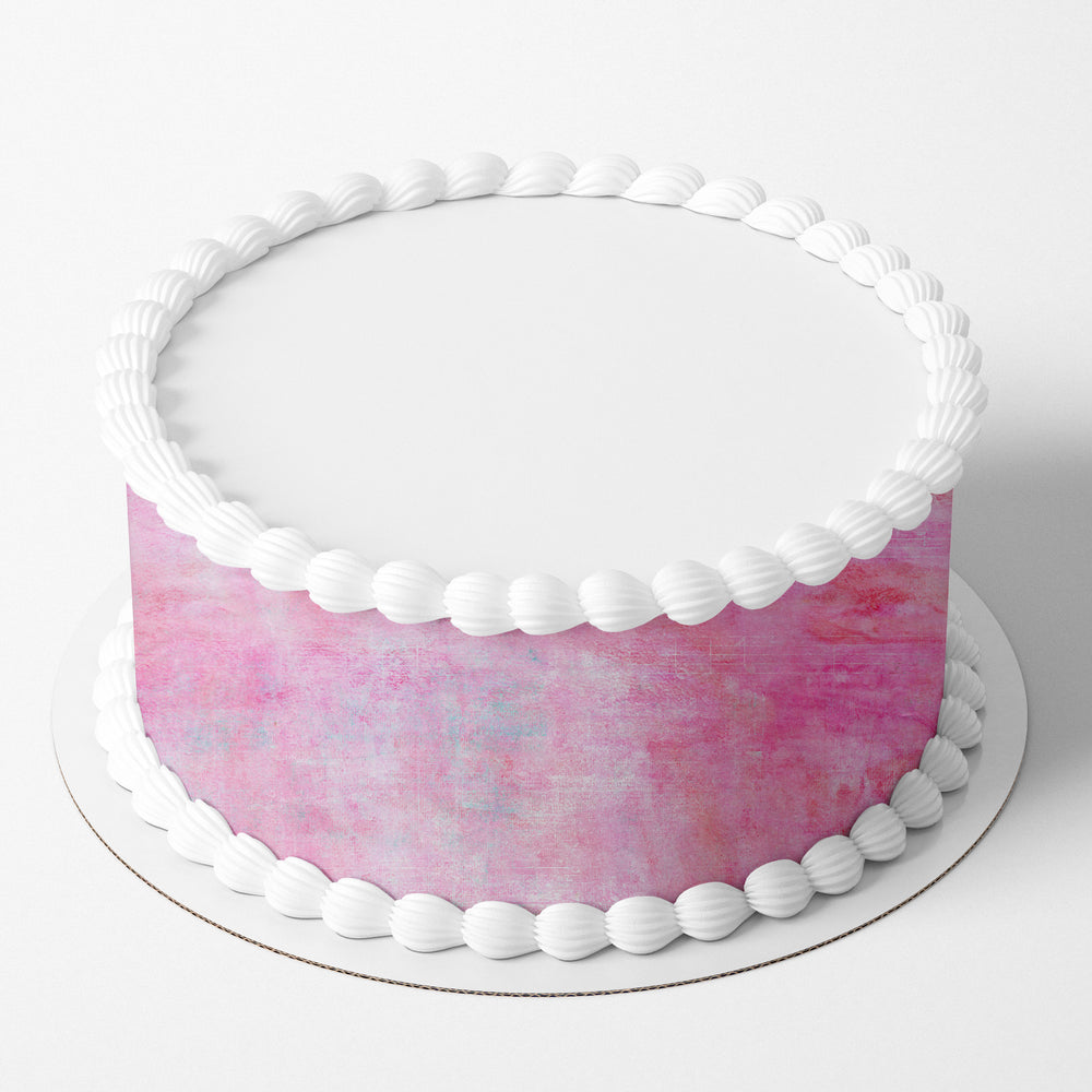 Pink Texture Edible Icing Cake Wrap