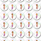 Mermaid Under The Sea Pre-cut Mini Edible Icing Cupcake or Cookie Toppers