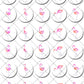Flamingo Bird Pre-cut Mini Edible Cupcake or Cookie Toppers