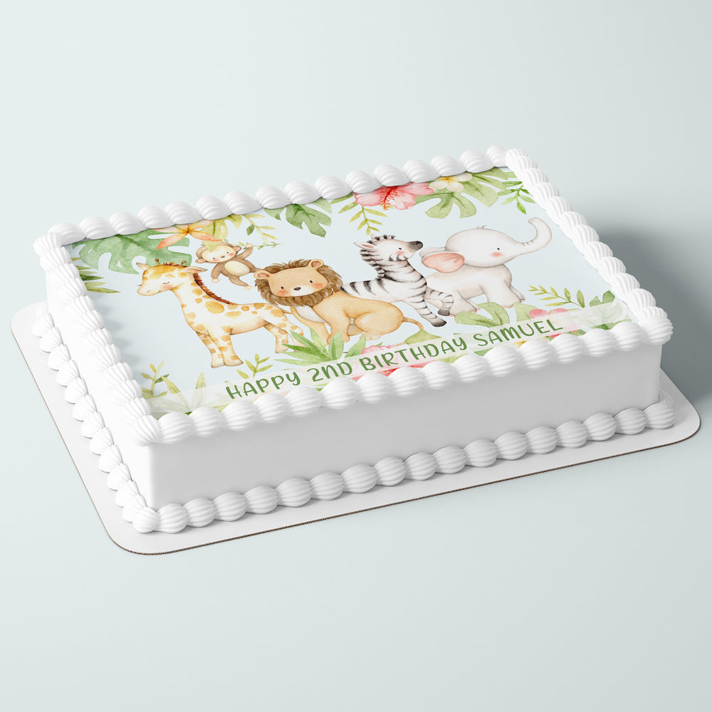 A3 Rectangle Custom Edible Icing Image Cake Topper