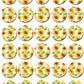 Sunflowers Pre-cut Mini Edible Cupcake or Cookie Toppers
