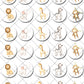 Jungle Animal Safari Pre-cut Mini Edible Cupcake or Cookie Toppers