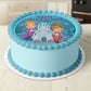 Mermaid Under The Sea Pre-cut Round Edible Cake Topper
