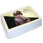 Rectangle Edible Cake Topper with Your Own Image