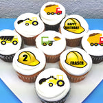 Construction Themed Edible Cupcake Toppers