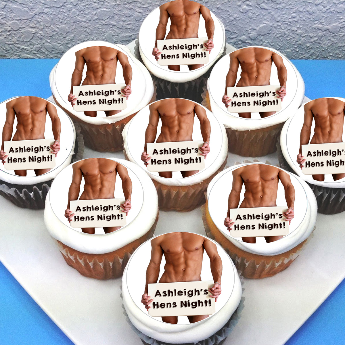 Hens Night Edible Cupcake Toppers Deezee Designs