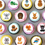 Australian Animals Pre-cut Mini Edible Cupcake or Cookie Toppers