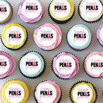 Hens Bachelorette Cheeky Pre-cut Mini Edible Cupcake or Cookie Toppers