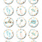 Baby Boy Pre-cut Edible Icing Cupcake or Cookie Toppers
