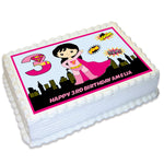 Supergirl Rectangle Edible Cake Topper