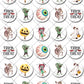 Halloween Pre-cut Mini Edible Cupcake or Cookie Toppers