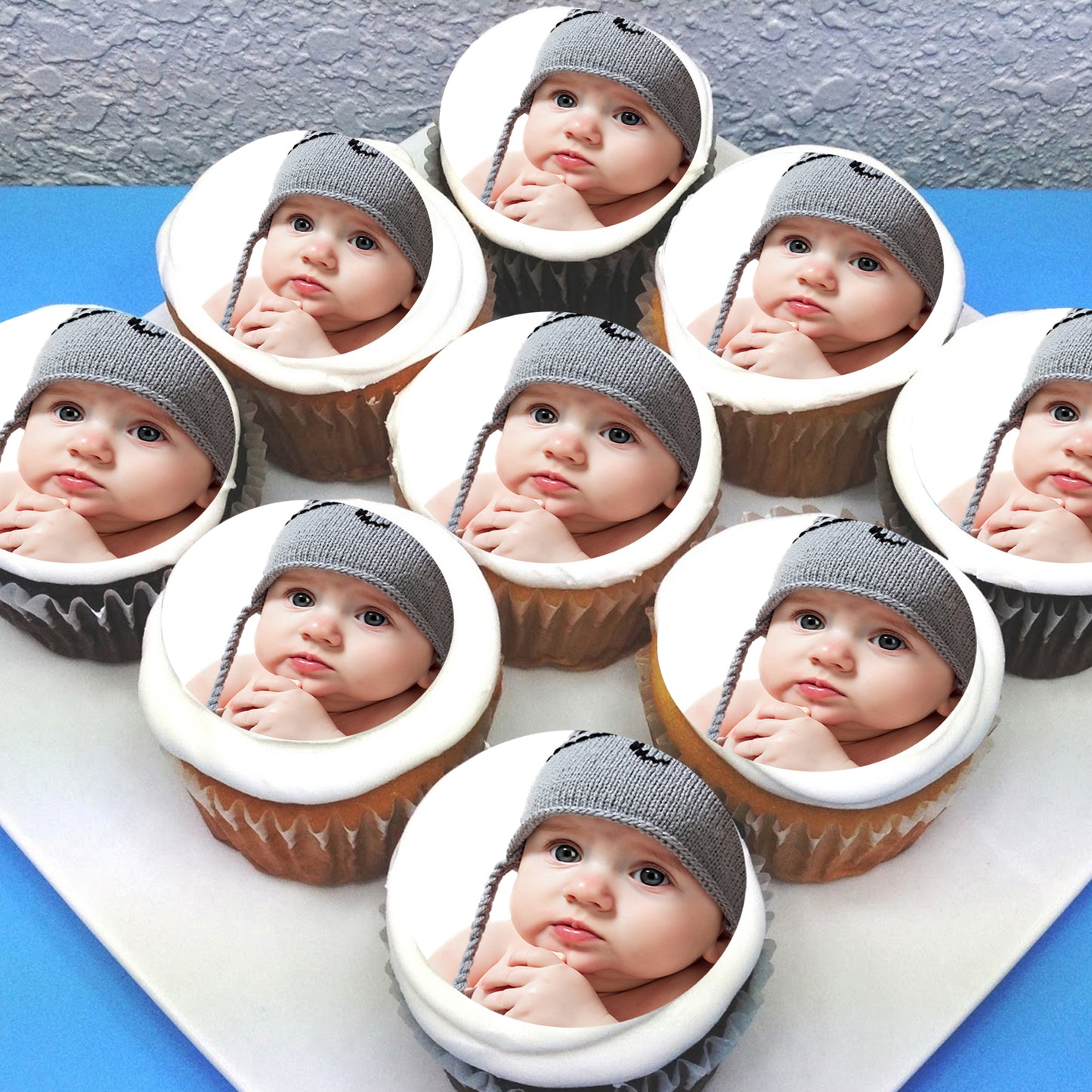 2" Pre-cut Custom Edible Cupcake or Cookie Toppers
