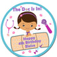 Doc McStuffins Round Edible Cake Topper