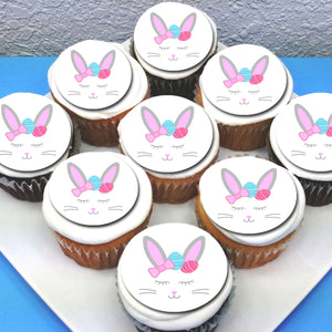 Bunny Ears Edible Cupcake Toppers
