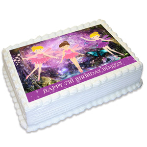 Fairies Rectangle Edible Cake Topper