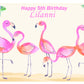 Flamingo Rectangle Edible Cake Topper
