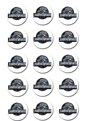 Jurassic World Edible Cupcake Toppers