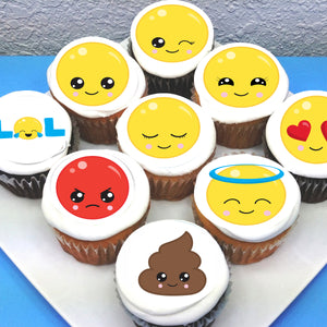 Emoji Edible Cupcake Toppers