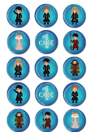 Harry Potter Edible Cupcake Toppers