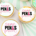 Hens Bachelorette Cheeky Pre-cut Edible Icing Cupcake or Cookie Toppers