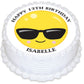 Emoji Themed Round Edible Cake Topper