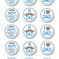 Fathers Day Dad Edible Cupcake Toppers